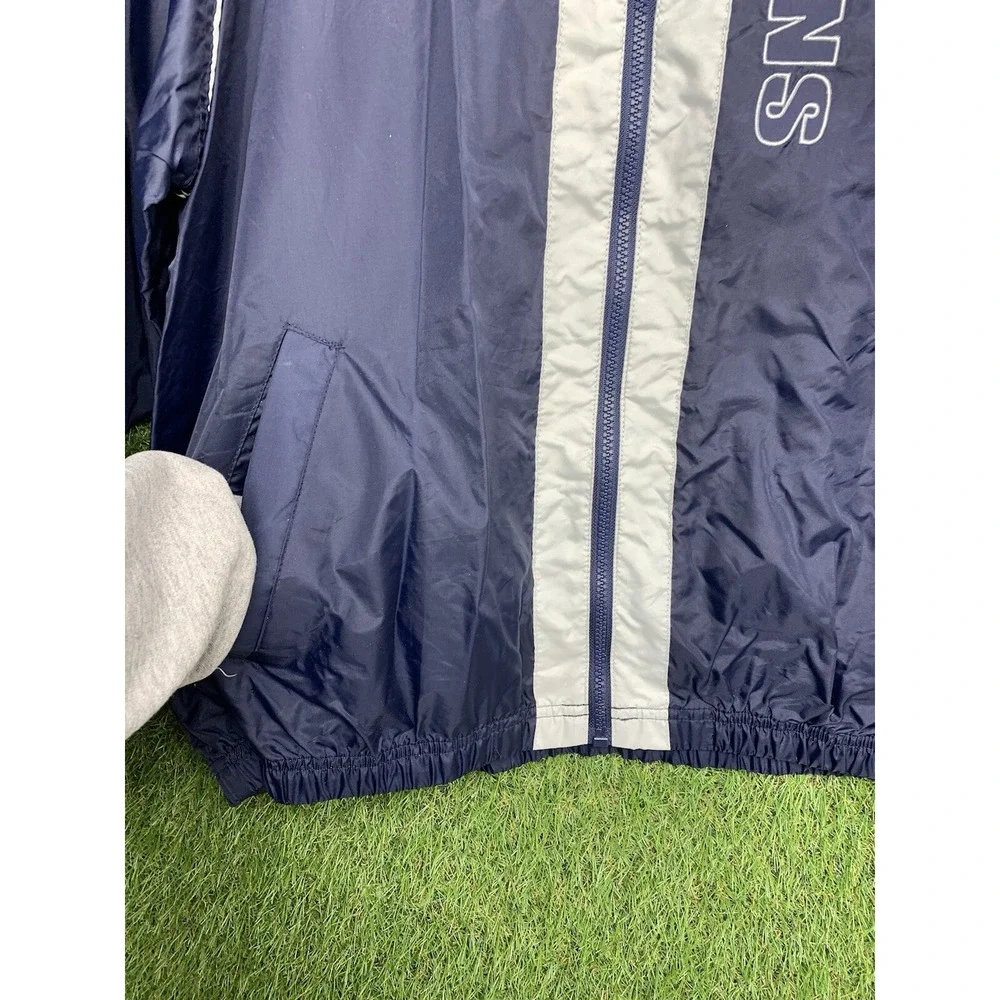 Vintage Tennessee Titans Windbreaker Jacket Mens Medium Nylon Full Zip Up 90s